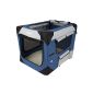 Folding transport box for Dog Cat Small Pet in sizes S - XXXXL selectable inklsuive cushion (Misc.)