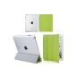 boriyuan Smart Cover Cases Hard Case Cover for iPad 2 iPad 3 iPad 4 New i-Pad Smart Cover Stylus Magnetic foil in green with pen and protector Free (Electronics)