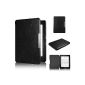 Swees® Ultra Slim Leather Case for Amazon Kindle Voyage (Released November 2014) Cover Leather Case Shell Cover Case Smart Cover with Auto Sleep Wake up function - Black (Electronics)