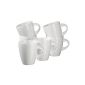 Verso by Maeser, La Musica series, coffee mug 380 ml in 6-er Set, impresses with stable and fine china and gleams in everyday life (household goods)