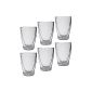 Feelino bar Chino double latte macchiato glasses, set of 6 300ml XL Thermo glasses with floating effect in a gift box (household goods)