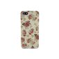 [Case Master] Exquisite design flowers pattern Relief Hard Case for iPhone 5 / 5S (Electronics)