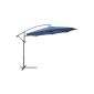 Offset umbrella Ø 350cm / 255cm height color choice -. Umbrella incl stand (garden products)