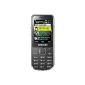 Samsung C3530 mobile phone (without Branding, 5.6 cm (2.2 inch) display, 3 megapixel camera, MP3 player) Chrome Silver (Electronics)