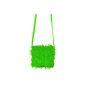 Plush bag, green (Textiles)