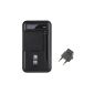 Aukru® Universal large battery Travel Charger for Smartphone Black high-voltage battery batteries Samsung Galaxy S3 i9300 / i9500 S4 / Note 3 N9000 / N7100 Note 2 / S3 mini / S4 mini, LG Optimus G / G2 / G3, Nokia / Motorola / HTC ... (Electronics)