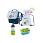 Kindergarten backpack Happy Tots with names and personal motif Lunchbox Rosti Mepal SET 5