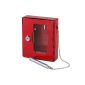 HMF 10213 Emergency key with broken glass hammer 15,0 x 12,0 x 4,0 cm, red RAL 3002 (Office supplies & stationery)