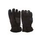 Padded thermal gloves for men.  With non-slip palms and Velcro adjustable cuffs (3M 40g) (Clothing)