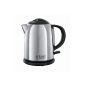 Russell Hobbs Compact Kettle Chester - 1 L, polished steel, quick boil, 2200 W, wireless, anti-scale filter, 20190-70 (Kitchen)