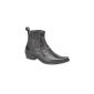 Men Gringos Gusset Western cowboy ankle boots in black antique leather in size 43 (textiles)