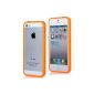 iProtect Premium Bumper Case for the Apple iPhone 5 / 5s in orange (Electronics)