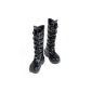 1/3 BJD shoes lace up back Zip Boots 016 - Black (Toy)