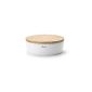 Continenta Bread pot with wooden lid, bread box, oval, size: 36 x 23 x 13.5 cm (household goods)