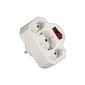 Xavax outlet adapter (3-fold) with switch (optional)
