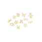 120 Stones Decorations Nail Art Metal Golden Carousel Designs assorted 12 - 120 in total per Cheeky® Stones (Miscellaneous)