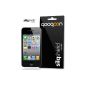 QooQoon silqShield Invisible Invisible Screen Protector for Apple iPhone 4 - front - Backed by a lifetime warranty (electronics)