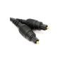 TOS Optical Digital Audio Cable 5 mm cable 0.5 m 50 cm Court (Electronics)