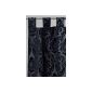 Curtain loop scarf ornament satin black 250x140 cm