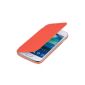 kwmobile® practical and chic flap protective case for Samsung Galaxy Ace S7270 3 / S7275 in Orange (Wireless Phone Accessory)