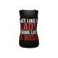 WearAll - Ladies 'Act Like A Lady Think Like A Boss' Sleeveless Vest Top - 3 colors - sizes 36-42 (Textiles)