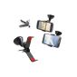 Original Hostey SuperClaw Universal Car Mount Holder clamp Cars Trucks Auto for Samsung Galaxy S3 i9300 / S4 / S3 mini i8190 / Samsung Galaxy S2 i9105 Plus / i9105P NFC / HTC One and other models + tangle free car charger (electronic)