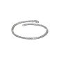 SilberDream bracelet - bracelet in silver Anchor - size 19cm - snap closure - Bracelet - Silver 925/1000 - SDA026 (Jewelry)