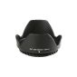 Visionaer ® Visor / Universal tulip 55mm lens hoods: Fixing screw-compatible with all brands of targets with a diameter of 55mm as Sony, Canon, Pentax, Nikon, Olympus, Zeiss, Leica, Panasonic, Tokina, Kodak, Fuji, Rodenstock Samsung and many other devices (Electronics)