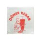 100 pieces Döner - Kebab - bag / Döner Bag (White with Motif / 16 x 16 cm) (household goods)