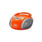 Grundig RCD 1440 Portable Radio Recorder (MP3, CD-R / RW) orange (Electronics)