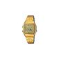 Casio - Vintage - LA680WEGA-9ER - Ladies Watch - Quartz Digital - Golden Dial - Gold Bracelet (Watch)