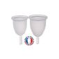 Set of two cups menstrual Fleurcup: 1 small and 1 large (Health and Beauty)
