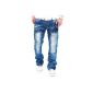 Japrag Zipper Jeans Blue JP3066 (Textiles)