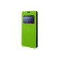 EGO® Slim View (for Sony Xperia Z1 Compact (D5503), Green) Open Book Flip Case Cover Case Cover