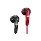 Pioneer SECL721NOIRROUGE ear Headphones for MP3-type closed intra Player 3 caps Black / Red (Electronics)
