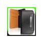 tomaxx visits Leather Case Samsung Galaxy Note 3 Case Case - leather bag Note 3 N9005 Case with slots for business cards / credit card / money (electronic)