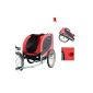 TRAILER BIKE WITH ANIMALS DOG 8 REFLECTORS NEW BLACK RED FLAG 07 (Miscellaneous)