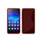 Silicone Case for Huawei Honor 6 - S-style red - Cover PhoneNatic ​​Cover + Protector (Electronics)