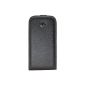 SUNCASE Flip Case for Samsung Galaxy S III i9305 LTE 4G (Black / embossed leather effect) (Accessory)