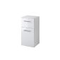 Hero Furniture 051.3007 Blanco base cabinet, 1 door / 1 drawer / 1 shelf / 35 x 69 x 35 cm / high-gloss white (household goods)