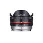 Samyang 7.5mm F3.5 Lens for Micro Four Thirds connection - black (Camera)
