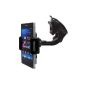 mobilefox® 360 car holder mobile phone holder car holder Car Holder Holder for smartphone Sony Xperia Z3 / Z3 Compact / Z2 / Z1 / Z1 Compact / Z / M2 / M / E1 / E / Style / V / L / Ultra / T / S / SP / U / J (Electronics)