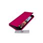 Case Cover Fuchsia ExtraSlim Archos 45a \ 45b Helium 4G LTE and 3 + PEN FILM OFFERED!  (Electronic devices)