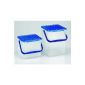 1x detergent containers, containers for detergent 3kg transparent / blue
