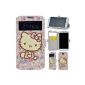 Hello Kitty Leather Case Cover for Samsung i9500 S4 Smart Cover Case Case Skin colored precious cell phone accessory kit, with magnetic closure, credit card slots, with Aufweckung function, with 2x DisplayPort Free sheet (Electronics)