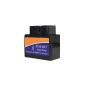 COM FOUR® Super Mini ELM327 Bluetooth OBD2 Scanner ELM 327 Bluetooth for multi-brand CAN-BUS - 1 (black)