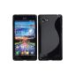 Silicone Case LG Optimus 4X HD P880 - Black - PhoneNatic ​​Hard Case Cover Protective Case + Screen Protector (Electronics)