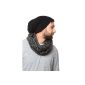Long Beanie Cap black - Trendy knitted cap