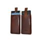 Original Suncase pocket for / Nokia Lumia 630 / Lumia 635 / Leather Case Mobile Phone Case Leather Case Cover Case Cover - flap with retreat function * in brown (Electronics)