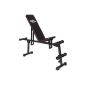TecTake universal weight bench dumbbell bench abdominal exercises exercises (Miscellaneous)